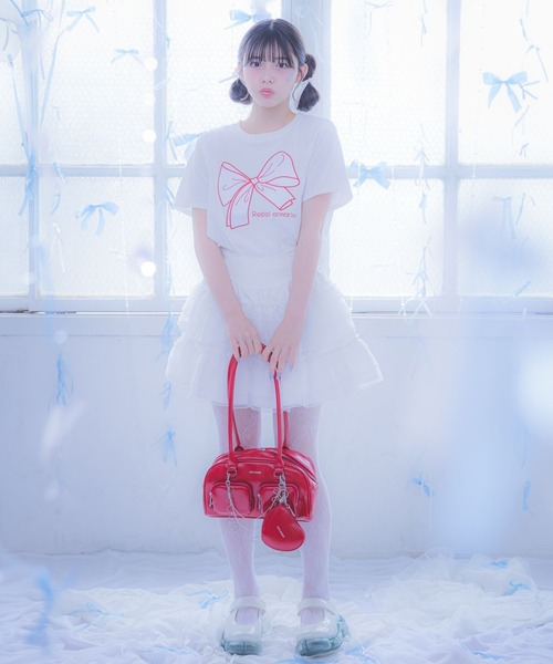 repipi armario(レピピ アルマリオ)の「【girly line】iDOLフリルスカート(スカート・キッズ・ホワイト/ブラック・SMALL/LARGE/MEDIUM)」の3枚目の写真