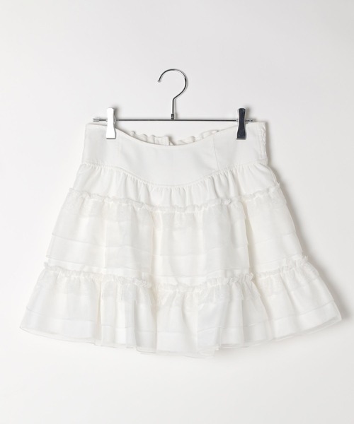 repipi armario(レピピ アルマリオ)の「【girly line】iDOLフリルスカート(スカート・キッズ・ホワイト/ブラック・SMALL/LARGE/MEDIUM)」の6枚目の写真