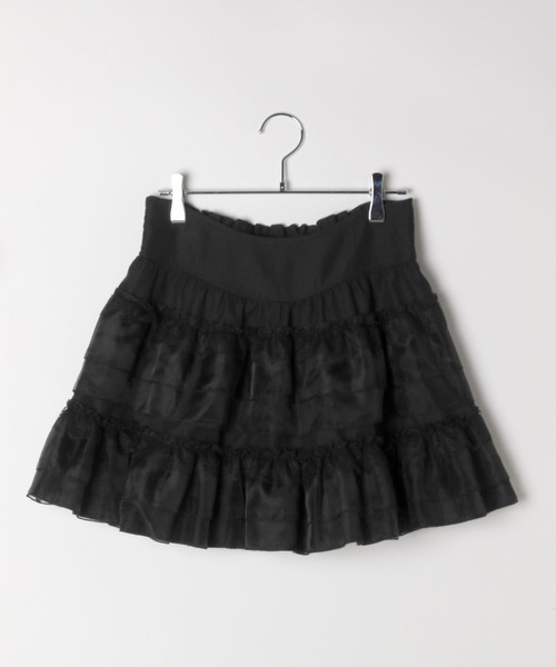 repipi armario(レピピ アルマリオ)の「【girly line】iDOLフリルスカート(スカート・キッズ・ホワイト/ブラック・SMALL/LARGE/MEDIUM)」の7枚目の写真