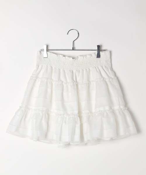 repipi armario(レピピ アルマリオ)の「【girly line】iDOLフリルスカート(スカート・キッズ・ホワイト/ブラック・SMALL/LARGE/MEDIUM)」の8枚目の写真