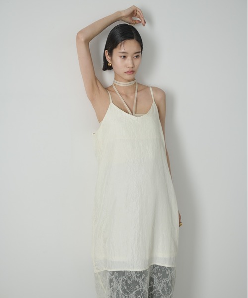 AIC.(エーアイシー)の「レースコンビネーションワッシャーロングワンピース(ワンピース・レディース・アイボリー/ブラック・FREE)」の10枚目の写真