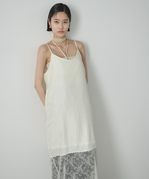 AIC.(エーアイシー)の「レースコンビネーションワッシャーロングワンピース(ワンピース・レディース・アイボリー/ブラック・FREE)」の11枚目の写真