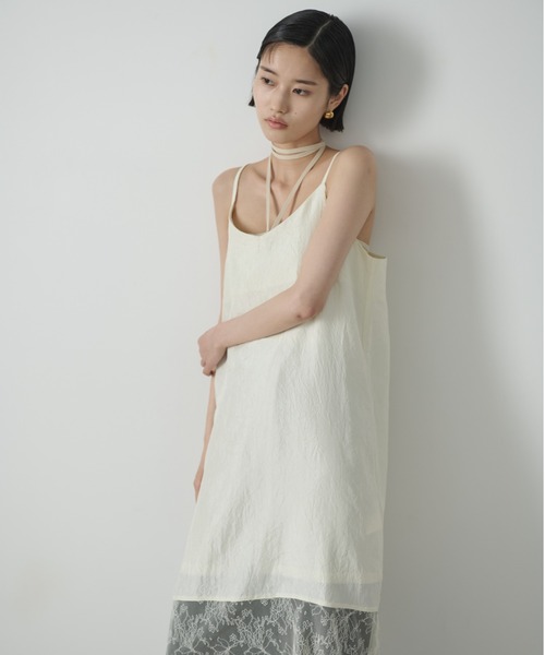 AIC.(エーアイシー)の「レースコンビネーションワッシャーロングワンピース(ワンピース・レディース・アイボリー/ブラック・FREE)」の14枚目の写真