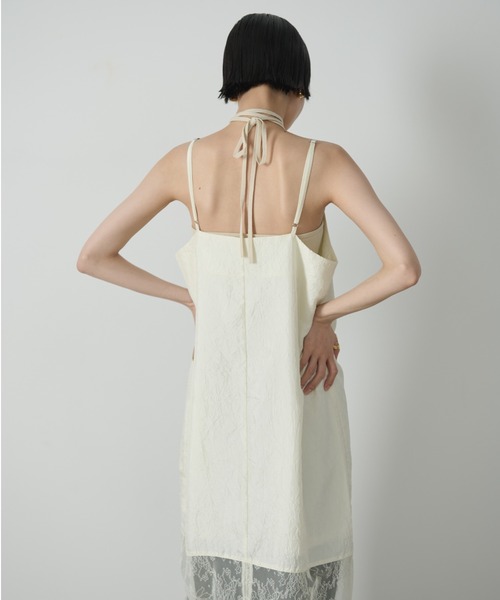 AIC.(エーアイシー)の「レースコンビネーションワッシャーロングワンピース(ワンピース・レディース・アイボリー/ブラック・FREE)」の15枚目の写真