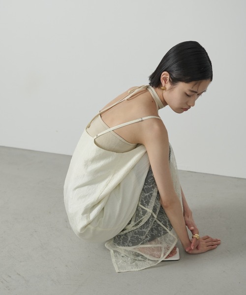 AIC.(エーアイシー)の「レースコンビネーションワッシャーロングワンピース(ワンピース・レディース・アイボリー/ブラック・FREE)」の20枚目の写真