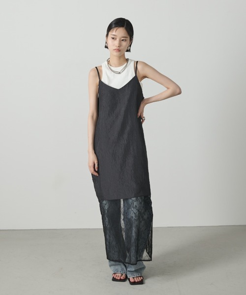 AIC.(エーアイシー)の「レースコンビネーションワッシャーロングワンピース(ワンピース・レディース・アイボリー/ブラック・FREE)」の22枚目の写真