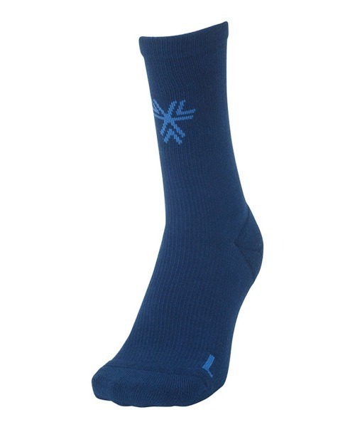 UMBRO(アンブロ)の「UMBRO THE THIRD MIDDLE STOCKINGS(アンブロ THE THIRD ミドルストッキング)(ソックス/靴下・メンズ・ネイビー系・28-30cm)」の1枚目の写真