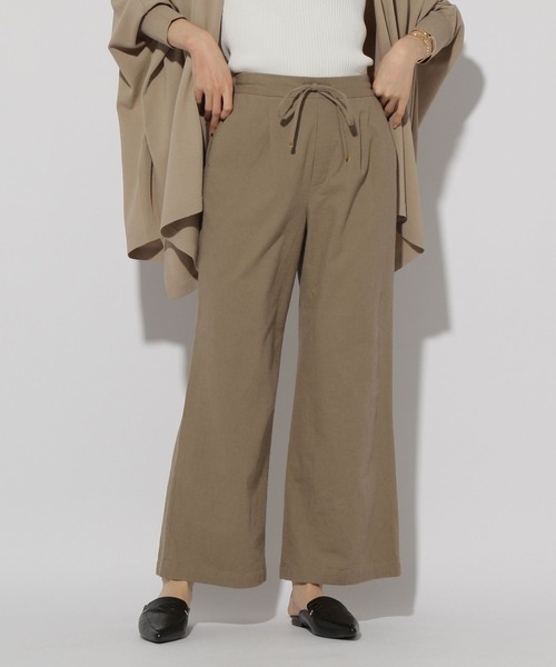 アウトレット★diletta リネンブレンドパンツ Alite cloth パンツ リネンブレンドイージーパンツ レディース