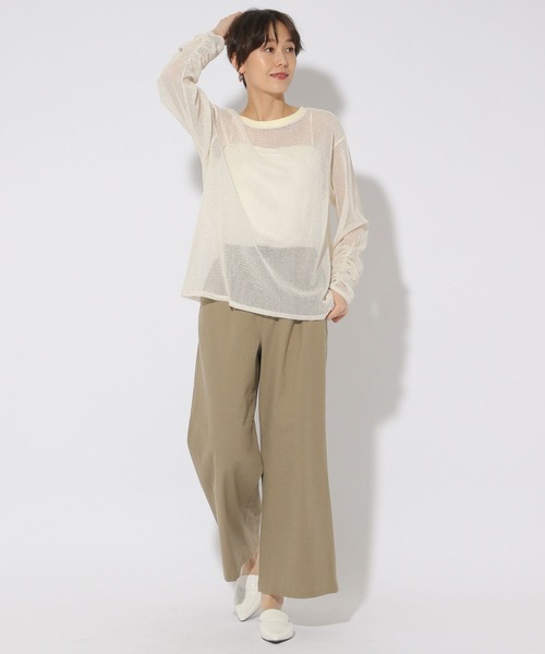 低身長もスッキリ穿けるUNIQLOのリネンパンツ | 低身長でも