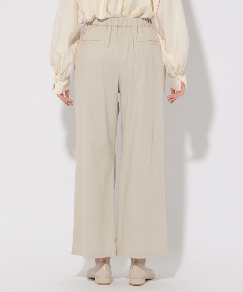 Elura（エルーラ）の「リネンブレンドやわらかパンツ＜低身長サイズあり＞/292520（その他パンツ・レディース・ネイビー/カーキ/ブラウン系その他/ライトベージュ・MEDIUM/LARGE/FREE(S)/X-LARGE）」の22枚目の写真