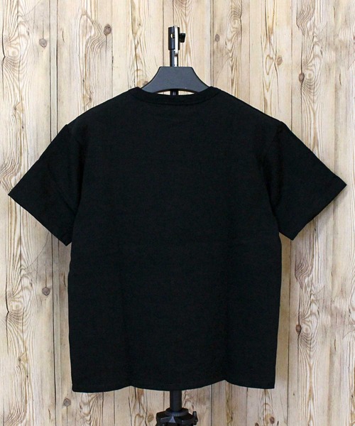 Schott(ショット)の「WORK LABEL POCKET T-SHIRT(Tシャツ/カットソー・メンズ・ブラック/ホワイト・M/L/XL/XXL)」の5枚目の写真
