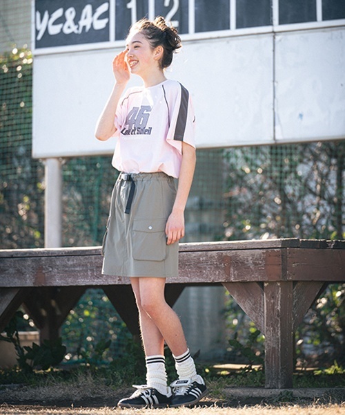pom ponette junior（ポンポネットジュニア）の「ナンバリングロゴTシャツ（Tシャツ/カットソー・キッズ・ホワイト/ブルーグレー/ライトピンク・L:160cm/S:140cm/M:150cm/LL(165cm)）」の11枚目の写真