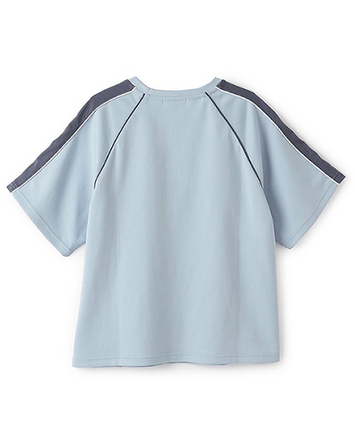 pom ponette junior（ポンポネットジュニア）の「ナンバリングロゴTシャツ（Tシャツ/カットソー・キッズ・ホワイト/ブルーグレー/ライトピンク・L:160cm/S:140cm/M:150cm/LL(165cm)）」の16枚目の写真