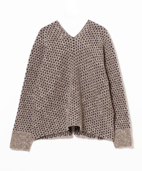 homspun / ナチュラルネップ ジャガード カーディガン