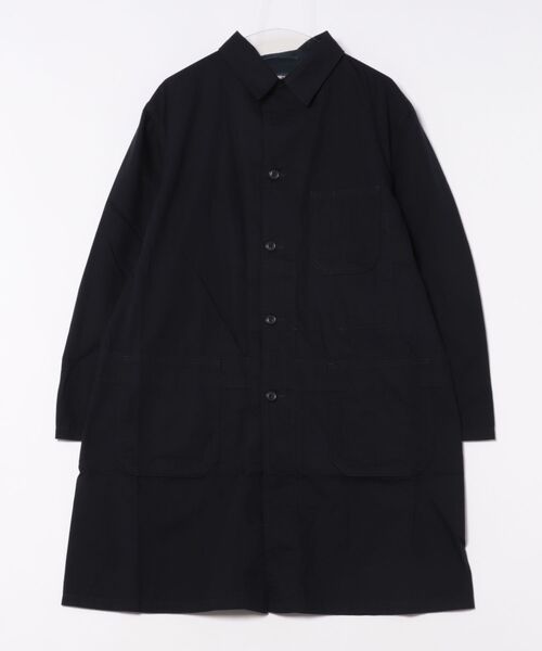 BLUE BLUE(ブルーブルー)の「ワークオックス ショップコート(トレンチコート・メンズ・ネイビー・SMALL/MEDIUM/LARGE/X-LARGE)」の1枚目の写真