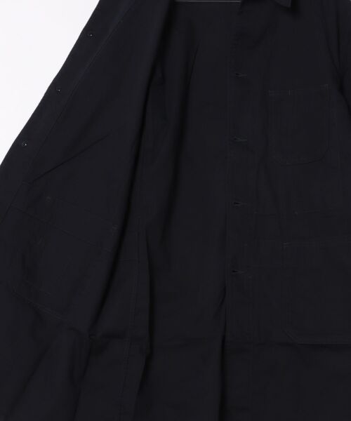 BLUE BLUE(ブルーブルー)の「ワークオックス ショップコート(トレンチコート・メンズ・ネイビー・SMALL/MEDIUM/LARGE/X-LARGE)」の2枚目の写真
