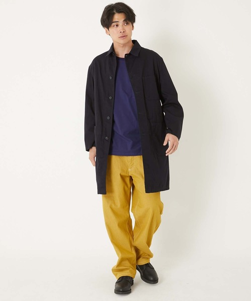 BLUE BLUE(ブルーブルー)の「ワークオックス ショップコート(トレンチコート・メンズ・ネイビー・SMALL/MEDIUM/LARGE/X-LARGE)」の9枚目の写真
