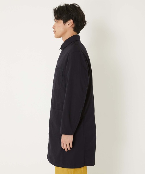 BLUE BLUE(ブルーブルー)の「ワークオックス ショップコート(トレンチコート・メンズ・ネイビー・SMALL/MEDIUM/LARGE/X-LARGE)」の7枚目の写真