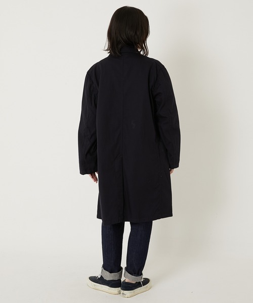 BLUE BLUE(ブルーブルー)の「ワークオックス ショップコート(トレンチコート・メンズ・ネイビー・SMALL/MEDIUM/LARGE/X-LARGE)」の14枚目の写真