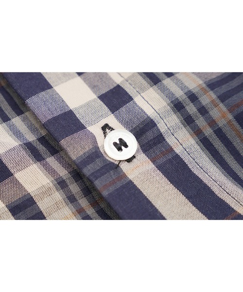 セール】オーバーサイズ フード付き チェック柄 シャツ CS2170