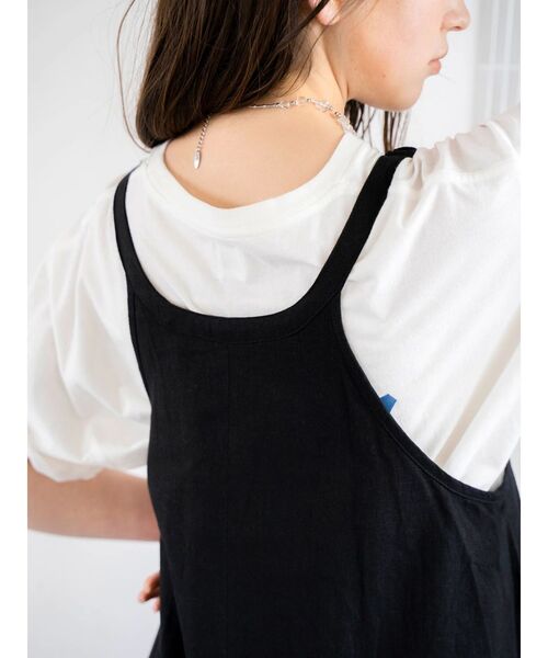 Ungrid（アングリッド）の「リネン混ショルダーデザインキャミワンピース（ワンピース・レディース・ブラック/その他1/アイボリー/レッド・FREE）」の13枚目の写真