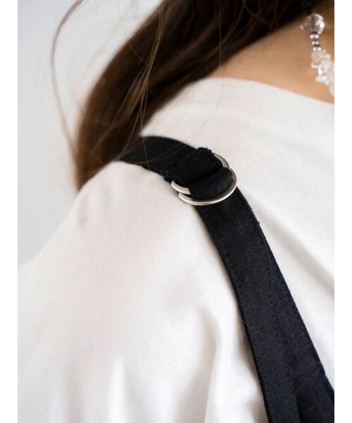 Ungrid（アングリッド）の「リネン混ショルダーデザインキャミワンピース（ワンピース・レディース・ブラック/その他1/アイボリー/レッド・FREE）」の14枚目の写真