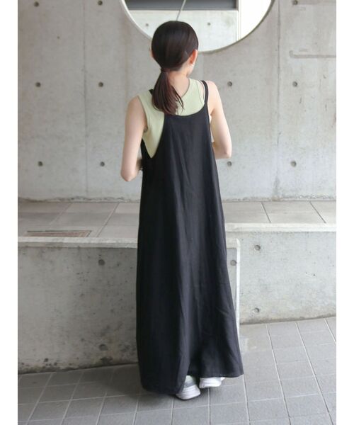 Ungrid（アングリッド）の「リネン混ショルダーデザインキャミワンピース（ワンピース・レディース・ブラック/その他1/アイボリー/レッド・FREE）」の22枚目の写真