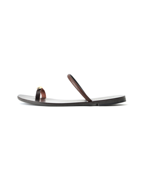 NICOLAS LAINAS/ニコラスライナス】BROWN SNAKE SANDAL（サンダル