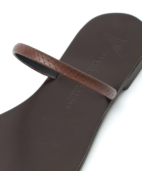 NICOLAS LAINAS（ニコラスライナス）の「【NICOLAS LAINAS/ニコラスライナス】BROWN SNAKE SANDAL（サンダル・レディース・ブラウン・36/37/38）」の12枚目の写真