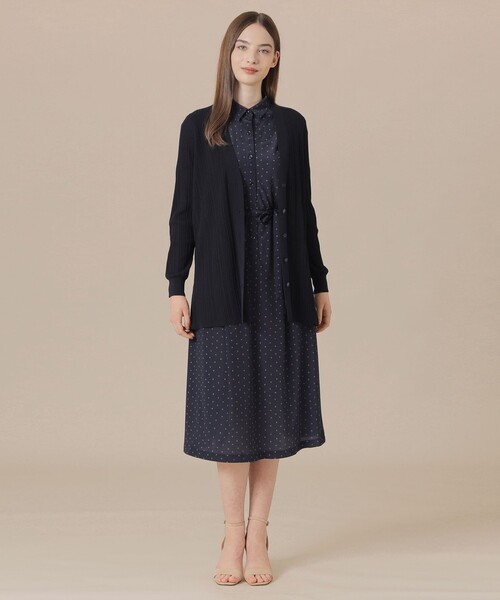 MACKINTOSH LONDON（マッキントッシュ ロンドン）の「シアーコットンニットカーディガン（カーディガン/ボレロ・レディース・ネイビー/ブラウン/グレー系その他・40/38）」の13枚目の写真