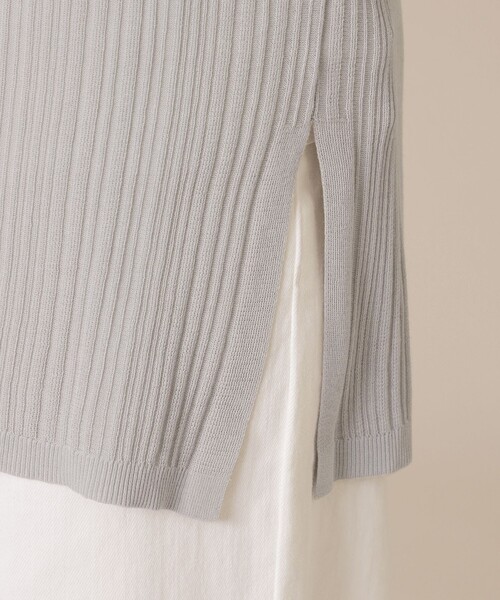 MACKINTOSH LONDON（マッキントッシュ ロンドン）の「シアーコットンニットカーディガン（カーディガン/ボレロ・レディース・ネイビー/ブラウン/グレー系その他・40/38）」の6枚目の写真