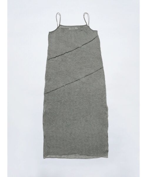 VEQUM(VEQUM)の「【VEQUM】CHAMBRAY SHEER MAXI ONE PIECE(ワンピース・レディース・ブラック/グレー/アイボリー・FREE)」の7枚目の写真