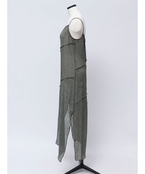 VEQUM(VEQUM)の「【VEQUM】CHAMBRAY SHEER MAXI ONE PIECE(ワンピース・レディース・ブラック/グレー/アイボリー・FREE)」の10枚目の写真
