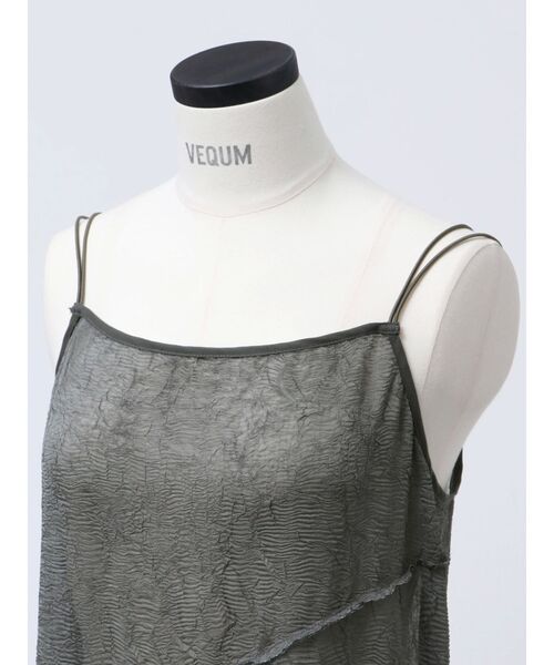 VEQUM(VEQUM)の「【VEQUM】CHAMBRAY SHEER MAXI ONE PIECE(ワンピース・レディース・ブラック/グレー/アイボリー・FREE)」の13枚目の写真