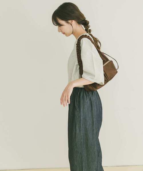 ITEMS URBANRESEARCH(アイテムズ アーバンリサーチ)の「ハクプリントロゴTシャツ(Tシャツ/カットソー・レディース・ライトグレー/ブラック/ライトベージュ・FREE)」の9枚目の写真