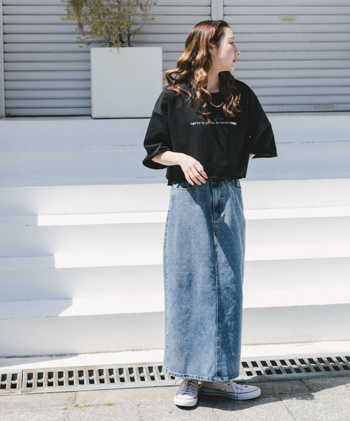 ITEMS URBANRESEARCH(アイテムズ アーバンリサーチ)の「ハクプリントロゴTシャツ(Tシャツ/カットソー・レディース・ライトグレー/ブラック/ライトベージュ・FREE)」の15枚目の写真