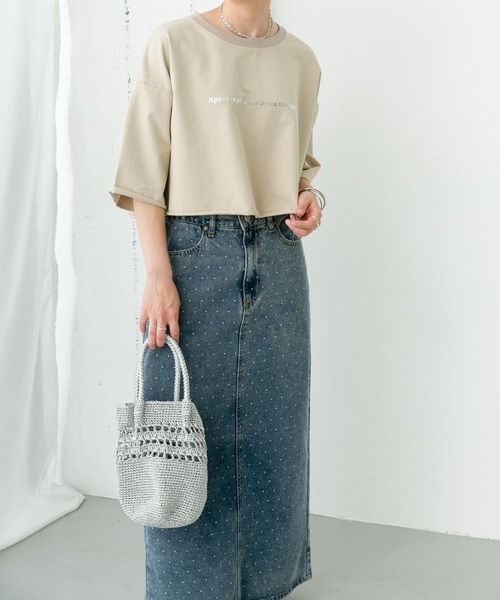 ITEMS URBANRESEARCH(アイテムズ アーバンリサーチ)の「ハクプリントロゴTシャツ(Tシャツ/カットソー・レディース・ライトグレー/ブラック/ライトベージュ・FREE)」の19枚目の写真