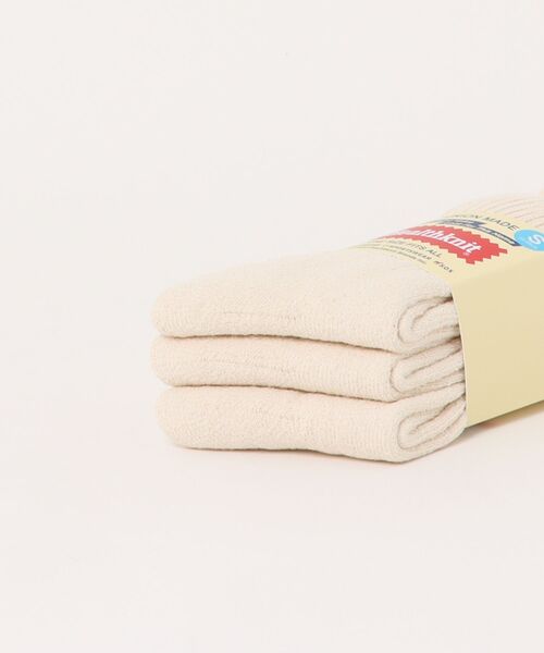 Healthknit（ヘルスニット）の「Healthknit Crew Socks 3足組（ソックス/靴下・メンズ・アイボリー/ホワイト/その他1/その他2/その他3/その他4/ブラック・S/M）」の8枚目の写真
