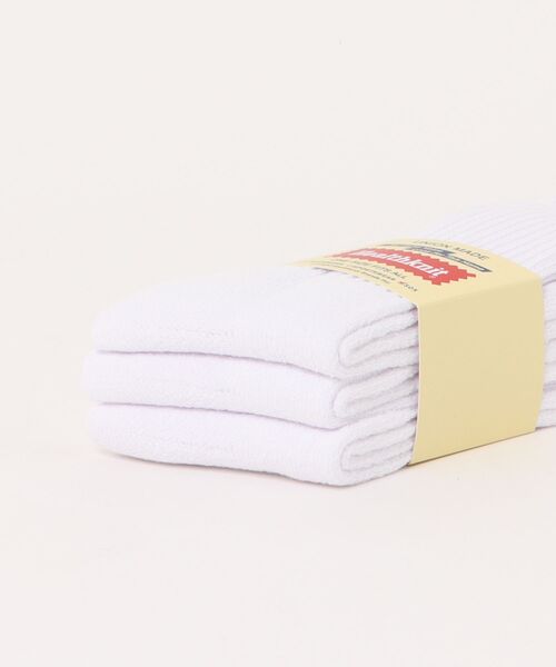 Healthknit（ヘルスニット）の「Healthknit Crew Socks 3足組（ソックス/靴下・メンズ・アイボリー/ホワイト/その他1/その他2/その他3/その他4/ブラック・S/M）」の10枚目の写真