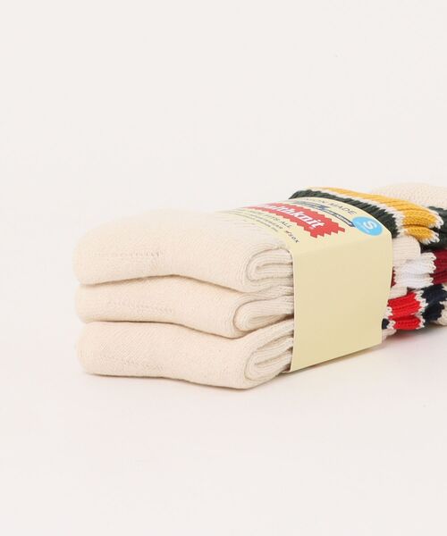 Healthknit（ヘルスニット）の「Healthknit Crew Socks 3足組（ソックス/靴下・メンズ・アイボリー/ホワイト/その他1/その他2/その他3/その他4/ブラック・S/M）」の11枚目の写真