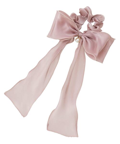 INGNI（イング）の「ラメ入りメローリボンシュシュ（その他ヘアアクセサリー・レディース・ピンク系8/ブラック/オフホワイト・ONE SIZE）」の11枚目の写真