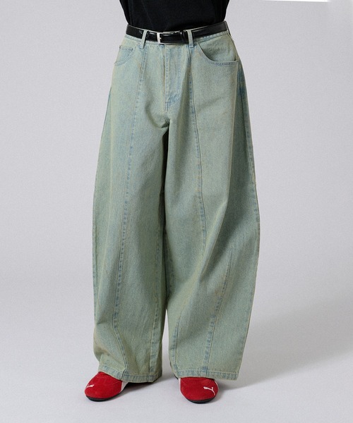 SUPER BAGGY CURVE DENIM PANTS / スーパーバギーカーブデニム