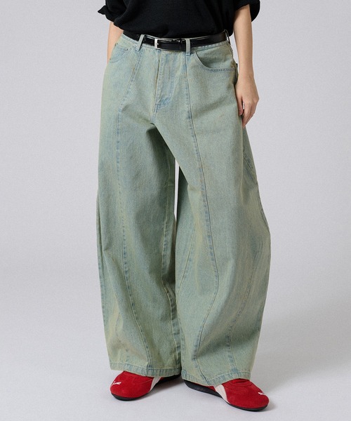 FRAMeWORK baggyデニムパンツ デニムバギーパンツ[品番：RADM0005649]｜MODISH GAZE（モ
