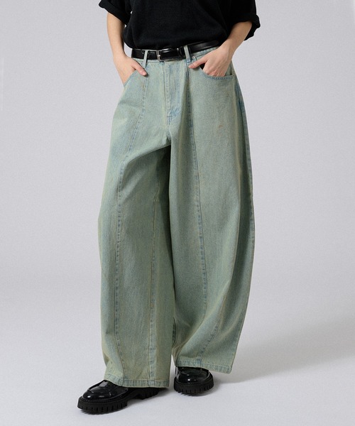 SUPER BAGGY CURVE DENIM PANTS / スーパーバギーカーブデニム