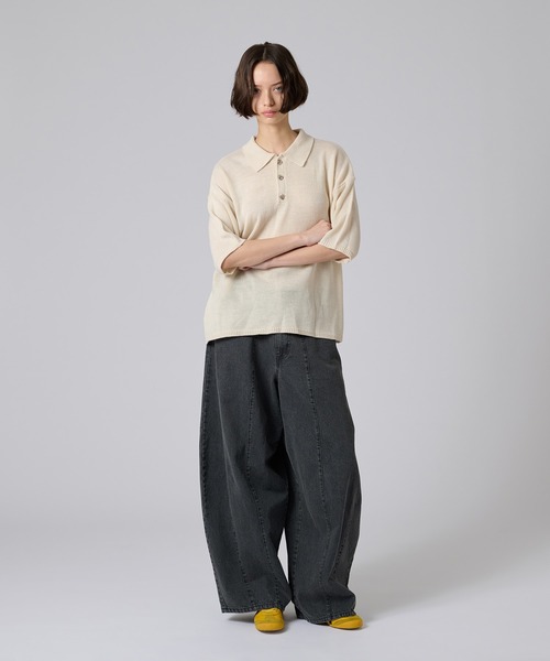  SUPER BAGGY スーパーバギーデニム ダークグレー 33/30 SUPER BAGGY CURVE DENIM PANTS / スーパーバギーカーブデニム