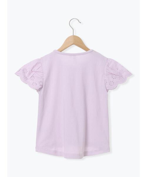 セール】【吸水速乾】袖レースカットソー（Tシャツ/カットソー