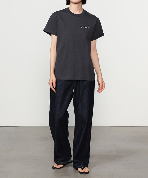 GYMPHLEX(ジムフレックス)の「Gymphlex | 刺繍ロゴTシャツ WOMEN(Tシャツ/カットソー・レディース・チャコール/グリーン/ホワイト・14/16/12)」の8枚目の写真
