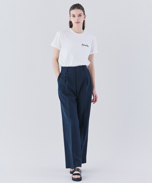 GYMPHLEX(ジムフレックス)の「Gymphlex | 刺繍ロゴTシャツ WOMEN(Tシャツ/カットソー・レディース・チャコール/グリーン/ホワイト・14/16/12)」の5枚目の写真