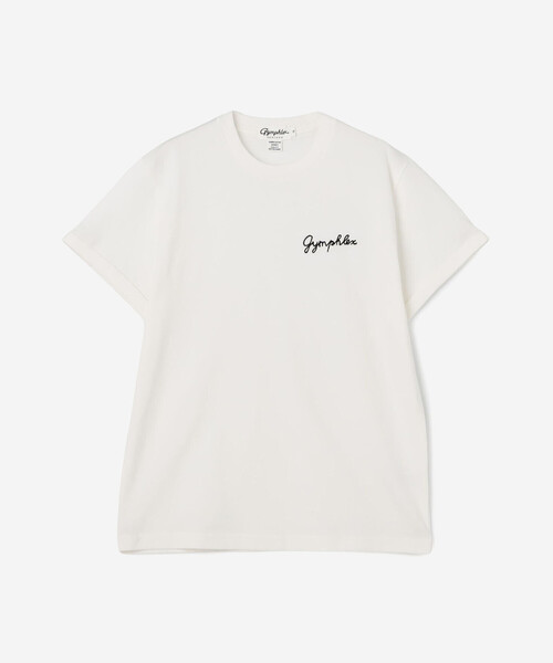 GYMPHLEX(ジムフレックス)の「Gymphlex | 刺繍ロゴTシャツ WOMEN(Tシャツ/カットソー・レディース・チャコール/グリーン/ホワイト・14/16/12)」の4枚目の写真