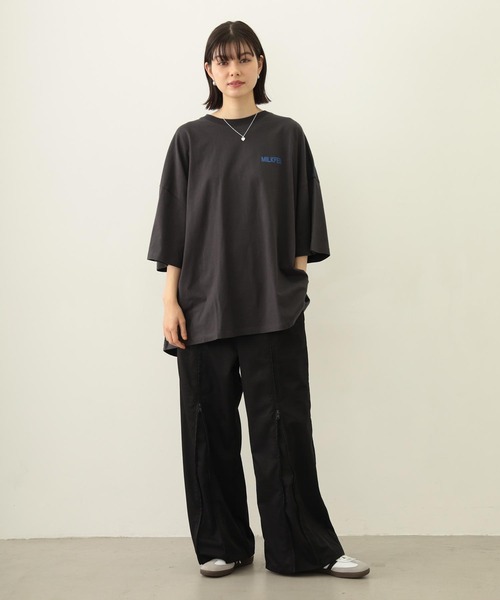 MILKFED.（ミルクフェド）の「FRONT LINE ZIP UP PANTS（その他パンツ・レディース・ピンク/ブラック/グリーン・S/M）」の9枚目の写真